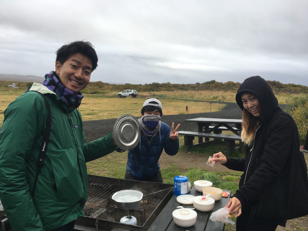アイスランドキャンプ場