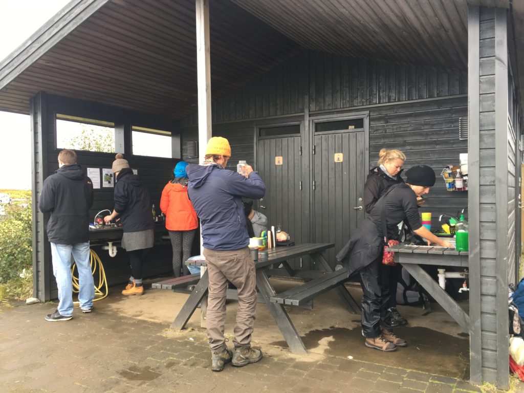 アイスランドキャンプ場