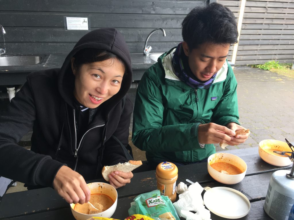 アイスランドキャンプ場