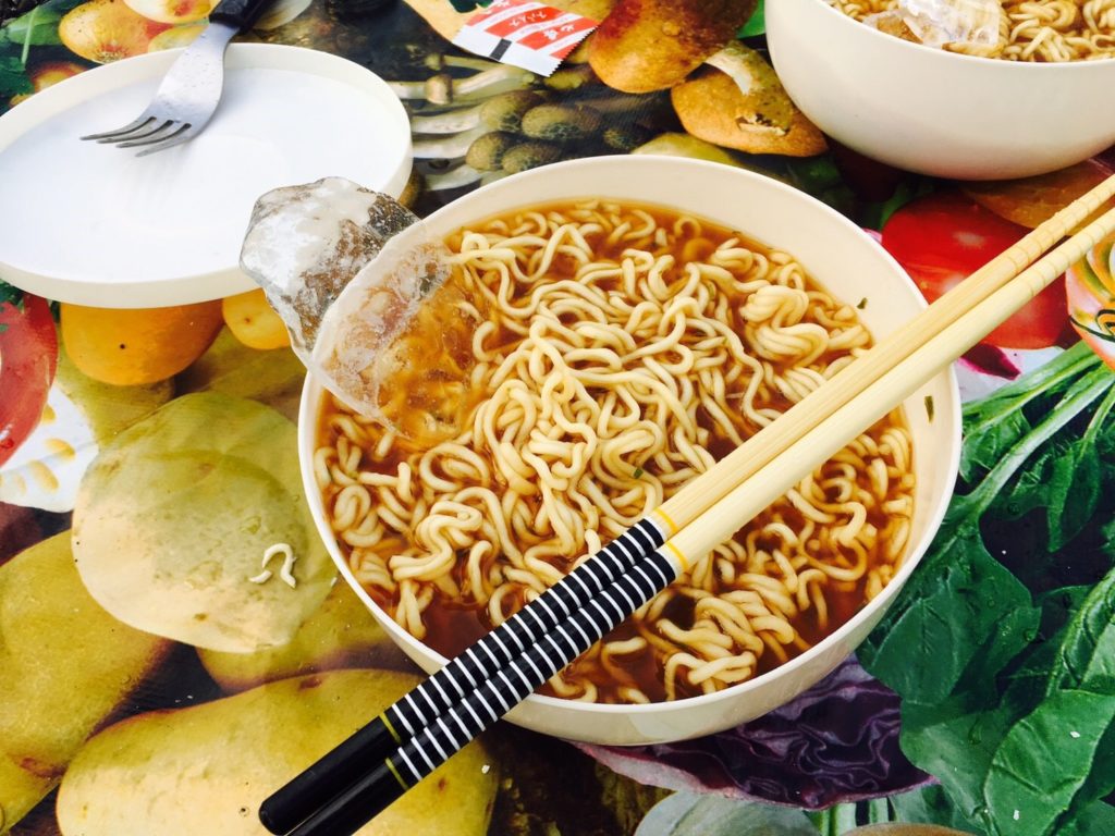アイスランド氷河ラーメン