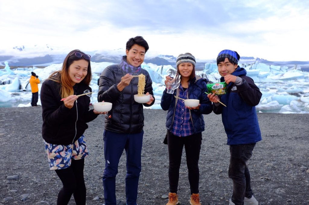 アイスランド氷河ラーメン