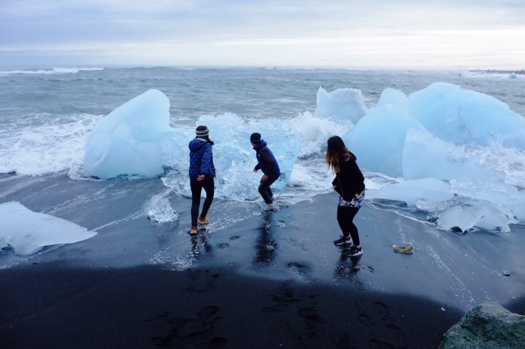 アイスランド海岸氷河
