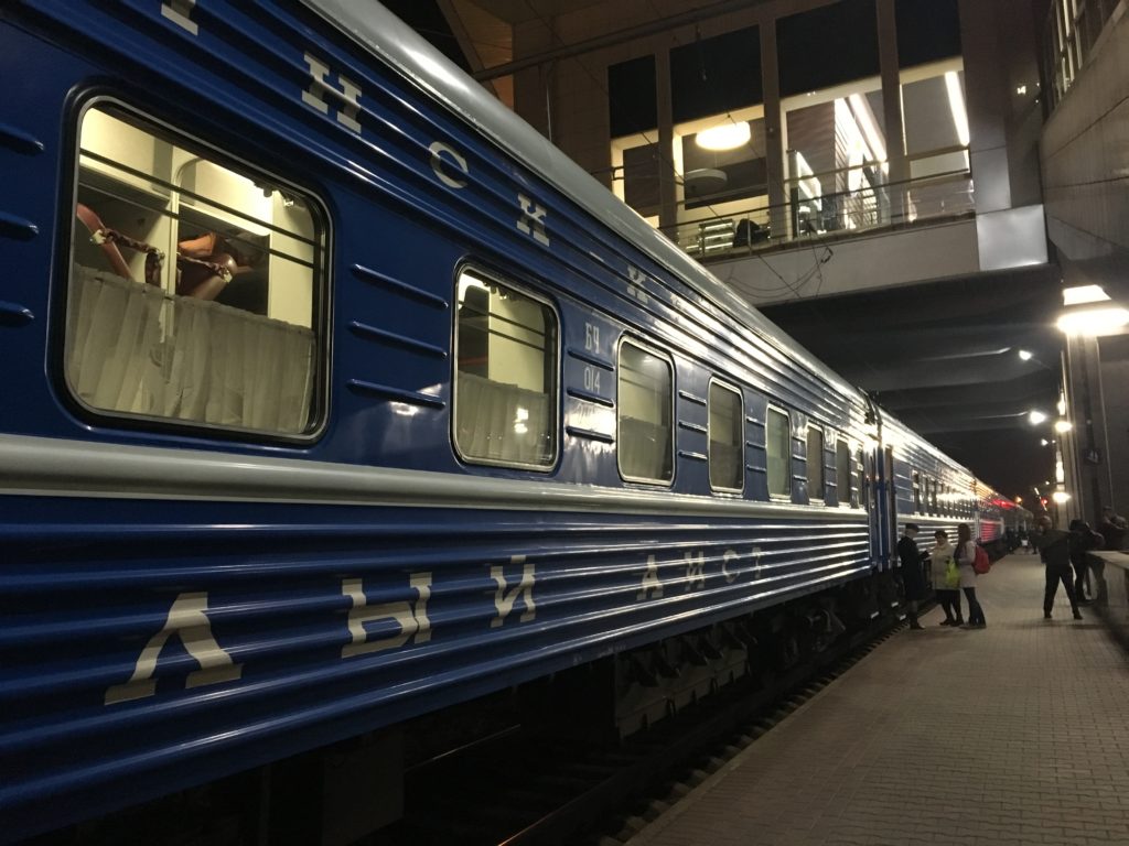ベラルーシからウクライナ列車