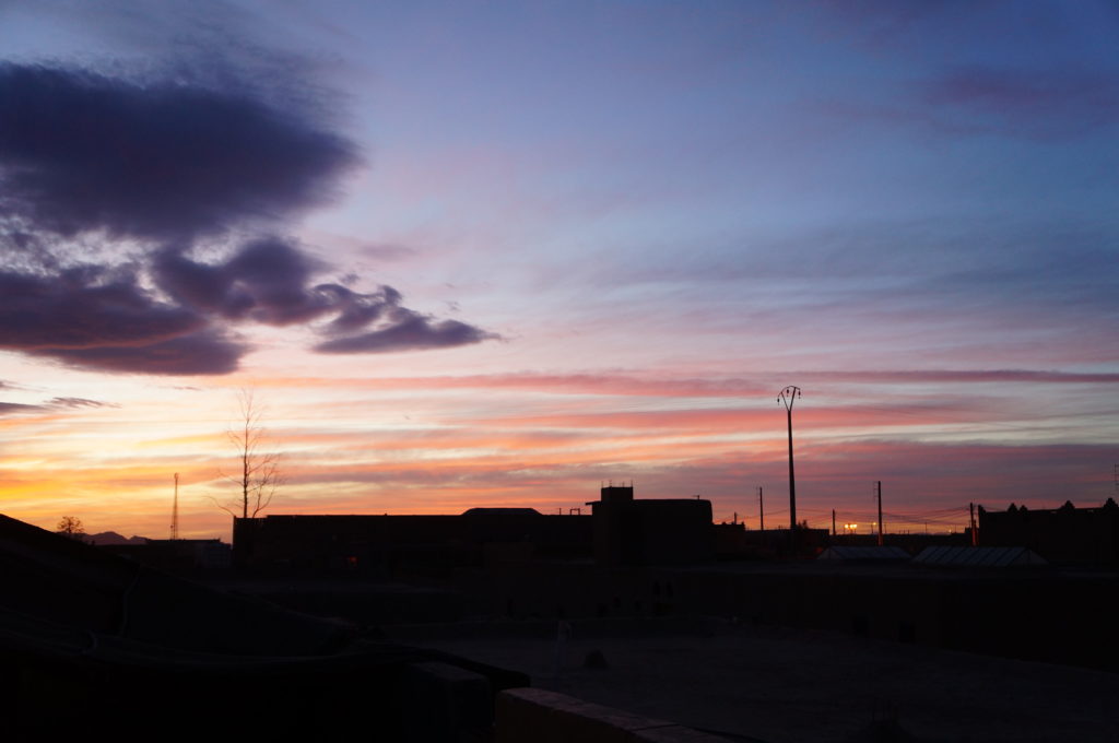 メルズーガ 夕日