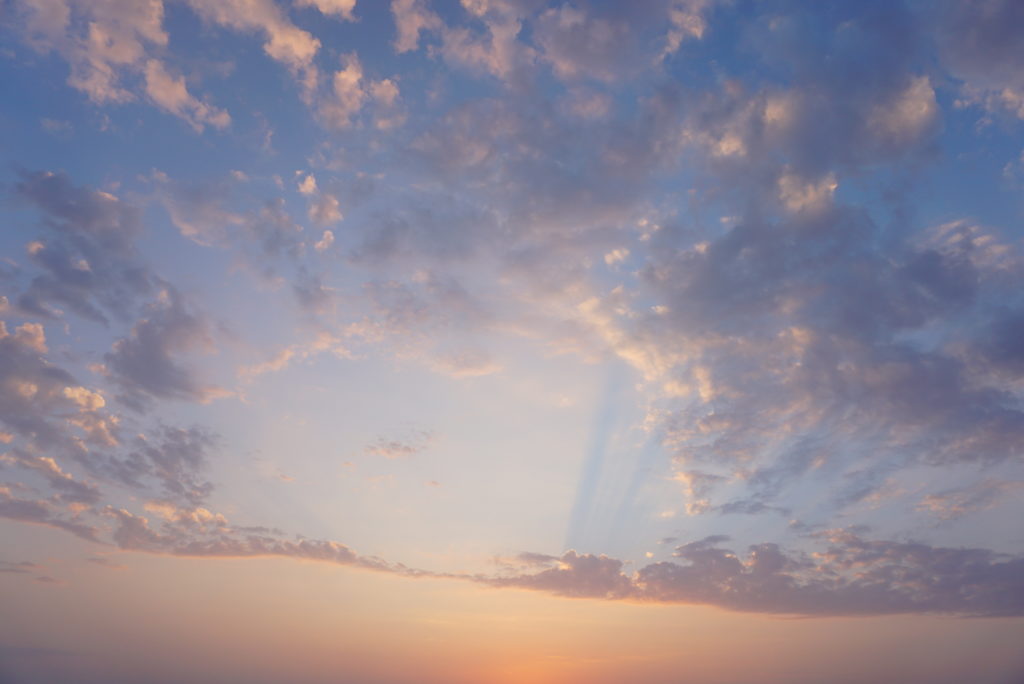 夕日
