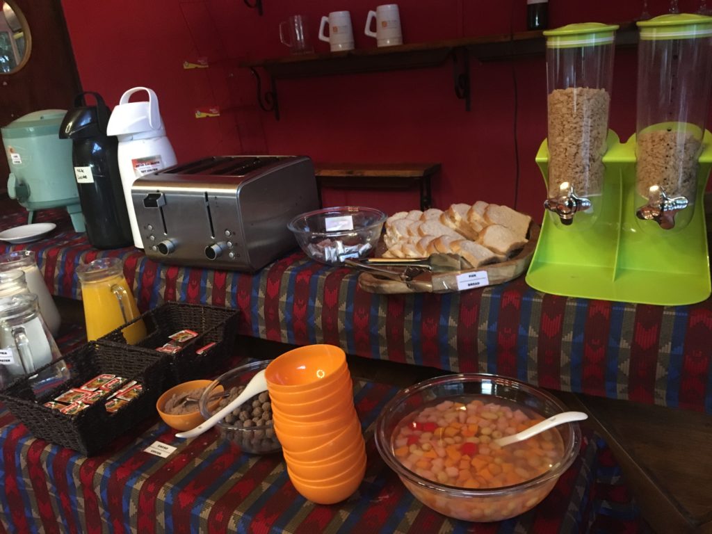 エルカラファテの安宿朝食