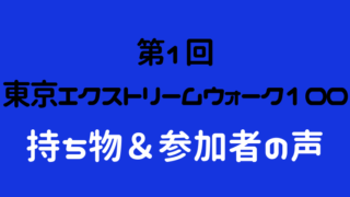 東京エクストリームウォーク ブログ